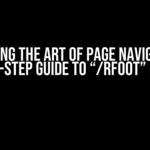 Mastering the Art of Page Navigation: A Step-by-Step Guide to “/rfoot” in LaTeX